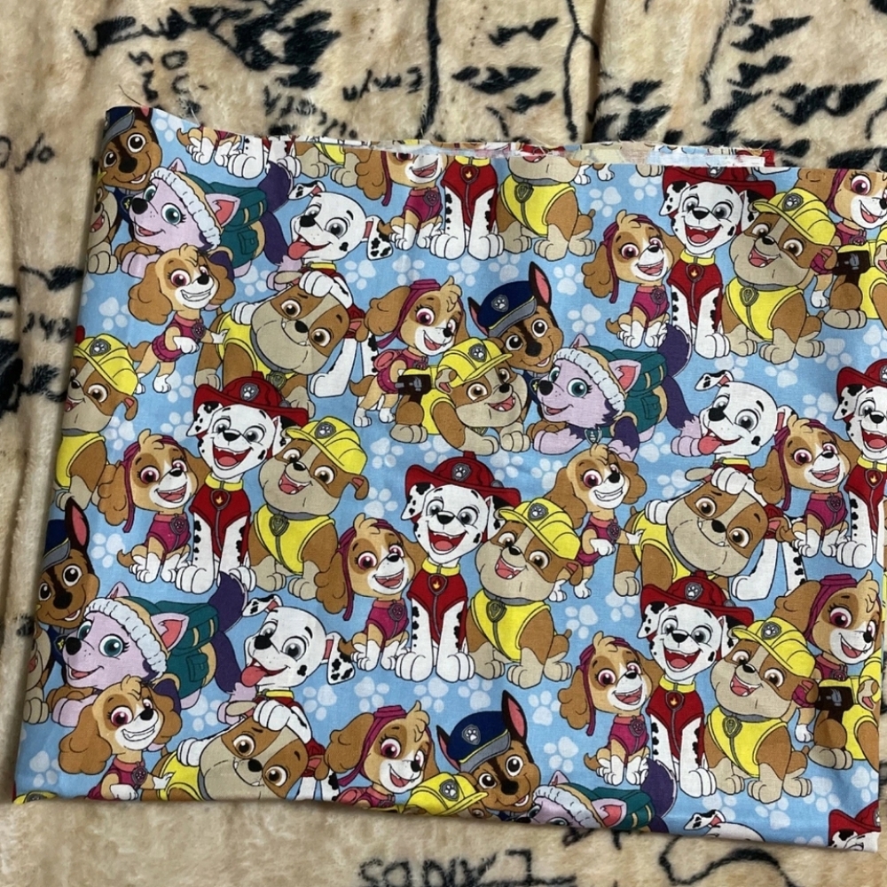 Blue Paw Patrol Fabric .535 Yards